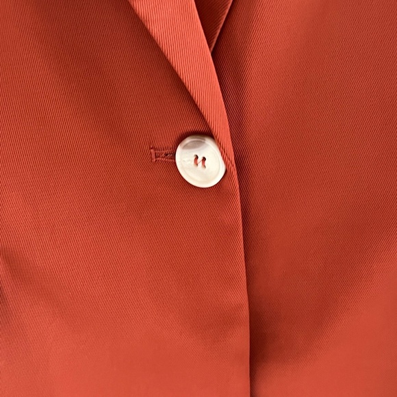 Amazon Women's Rust Single-Button Blazer - Picture 2 of 5